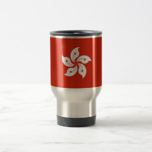 Mug de voyage avec Drapeau de Hong Kong, Chine