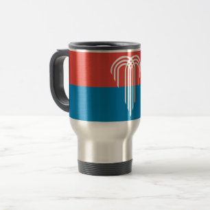 Mug de voyage avec drapeau de Kansas City, Missour