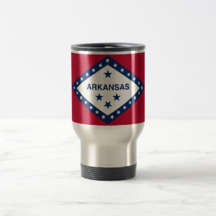 Mug de voyage avec Drapeau de l'Arkansas Etat - US