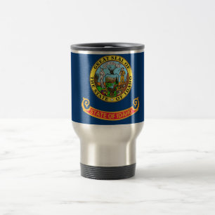 Mug de voyage avec Drapeau de l'Etat d'Idaho - USA