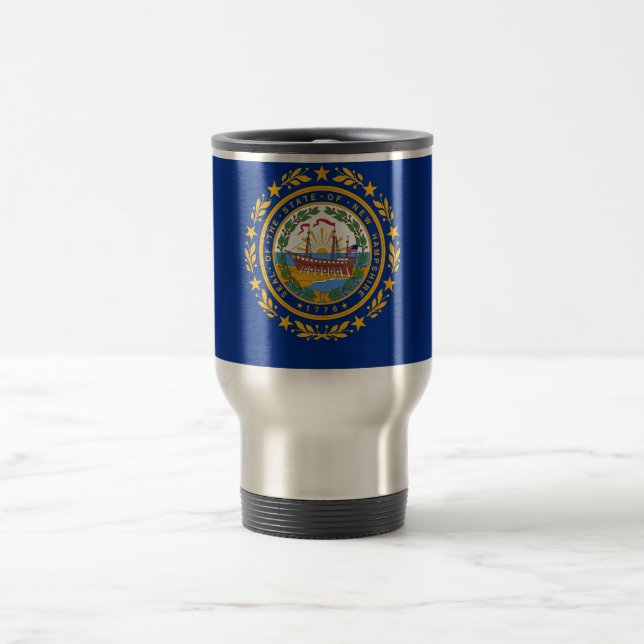 Mug de voyage avec drapeau de l'État du New Hampsh (Centre)
