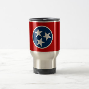 Mug de voyage avec drapeau de l'état du Tennessee 