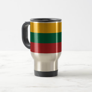Mug de voyage avec Drapeau de Lituanie