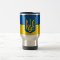 Mug de voyage avec drapeau de l'Ukraine