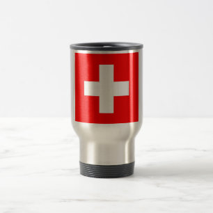 Mug de voyage avec Drapeau de Suisse