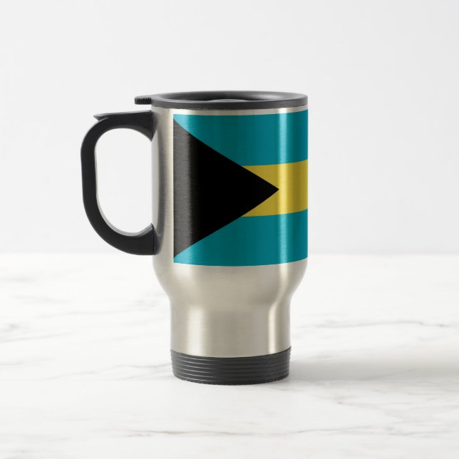 Mug de voyage avec drapeau des Bahamas (Gauche)