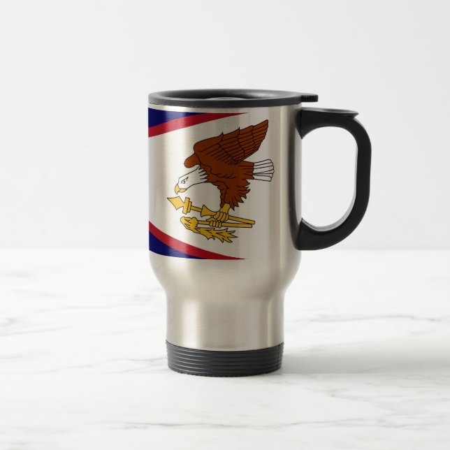 Mug de voyage avec Drapeau des Samoa américaines-  (Droit)