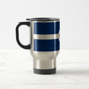 Mug de voyage avec Drapeau d'Indianapolis, USA
