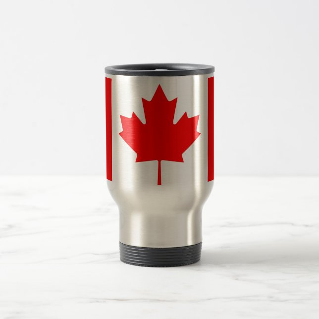 Mug de voyage avec drapeau du Canada (Centre)
