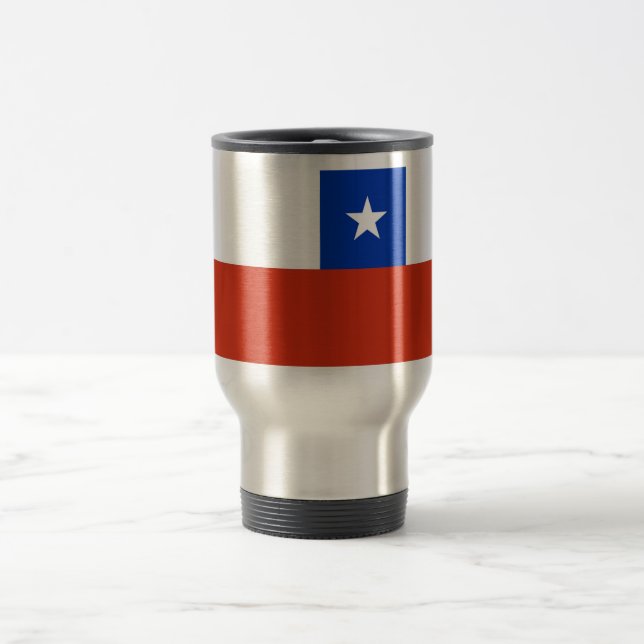 Mug de voyage avec drapeau du Chili (Centre)