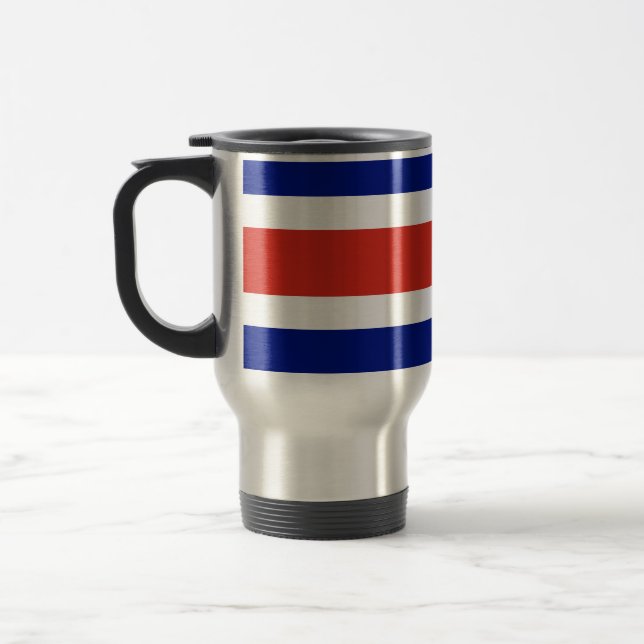 Mug de voyage avec Drapeau du Costa Rica (Gauche)