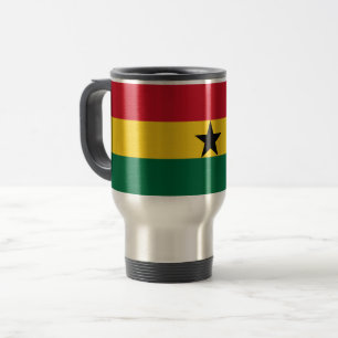 Mug de voyage avec drapeau du Ghana