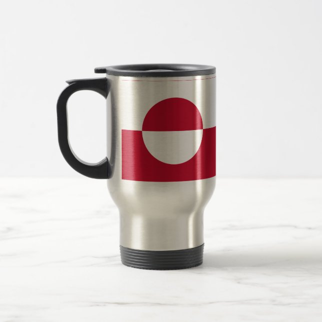 Mug de voyage avec drapeau du Groenland (Gauche)