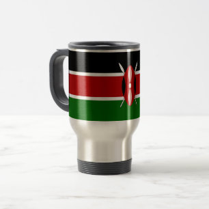 Mug de voyage avec Drapeau du Kenya
