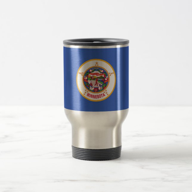Mug de voyage avec Drapeau du Minnesota Etat - USA (Centre)