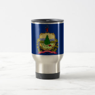Mug de voyage avec Drapeau du Vermont State - USA
