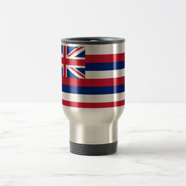 Mug de voyage avec Drapeau Hawaii State - USA (Centre)