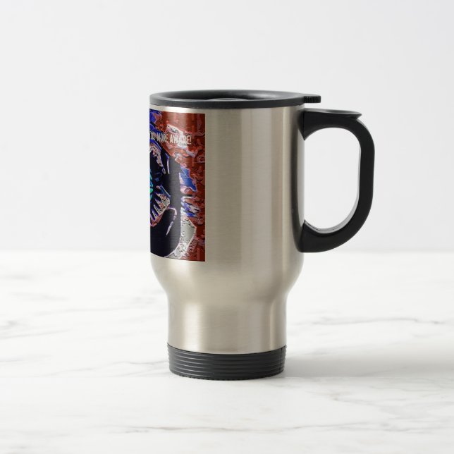 Mug De Voyage AVERTISSEMENT de café ! (Droit)