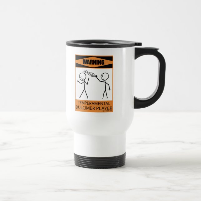 Mug De Voyage Avertissement Joueur Temperamental Dulcimer (Droite)