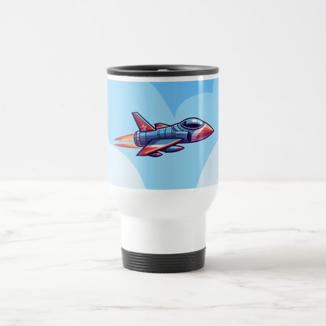 Mug De Voyage avion/avion de chasse (Centre)