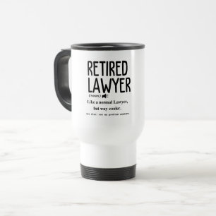 Mug De Voyage Avocat à la retraite