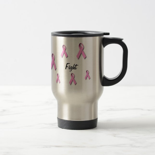 Mug De Voyage Awarness de cancer du sein appearal (Droit)