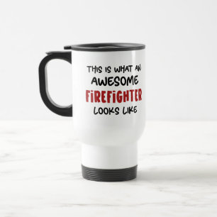 Mug De Voyage Awesome pompier Funny pompier