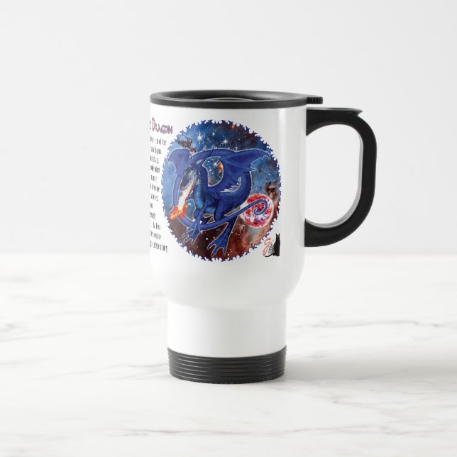 Mug De Voyage Azurite Dragon Cosmique (Droite)
