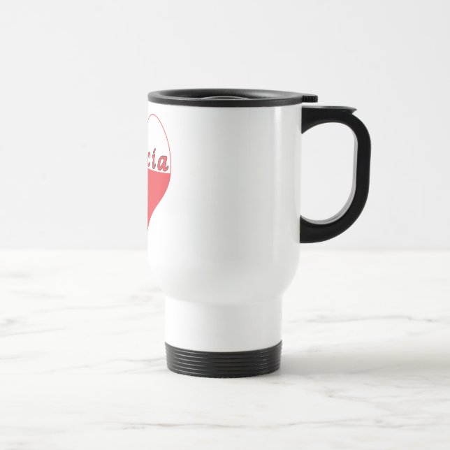 Mug De Voyage Babcia Coeur polonais (Droite)