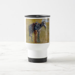 Mug De Voyage Badlands américaines : Cow-boy du Far West avec ch