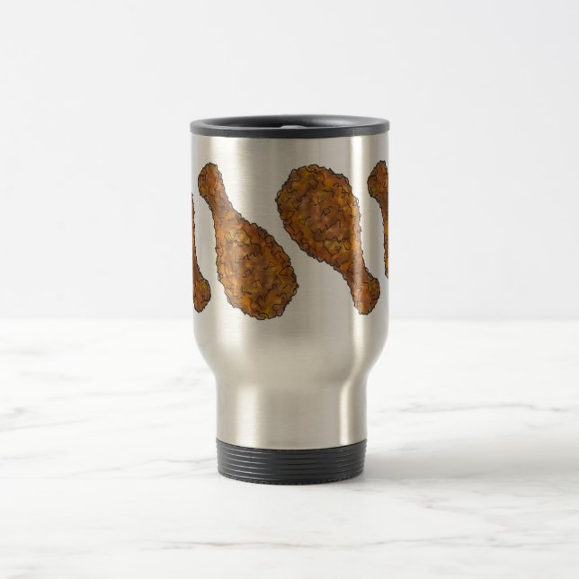 Mug De Voyage Baguette de poulet frit Jambe Soul Alimentation Vi (Centre)