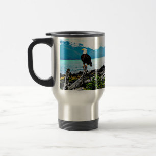 Mug De Voyage Bald Eagle Sur La Côte De L'Alaska