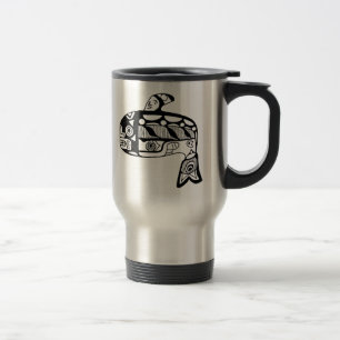 Mug De Voyage Baleine de Tlingit de Natif américain