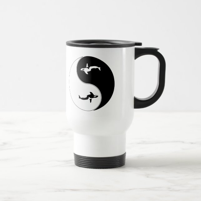 Mug De Voyage Baleine de Yin Yang (Droite)