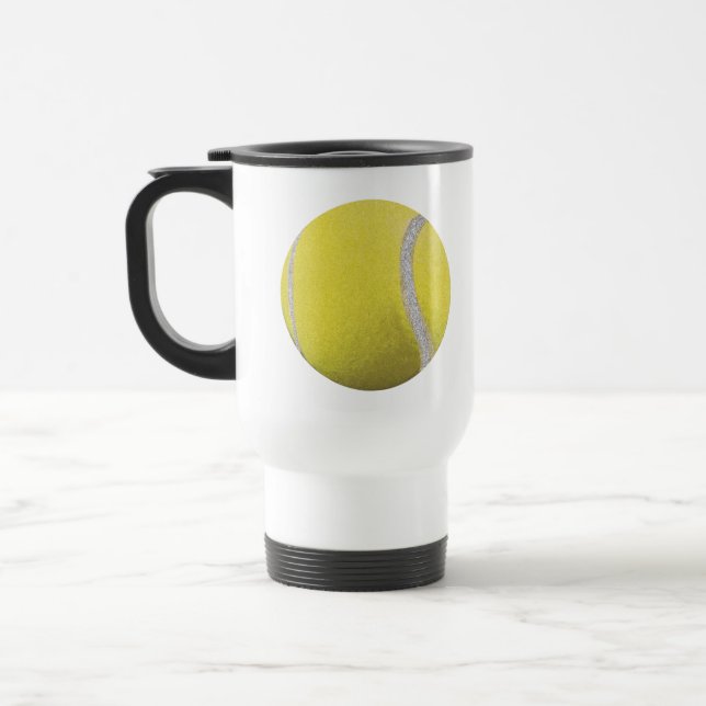 Mug De Voyage Balle de Tennis Jaune moderne (Gauche)