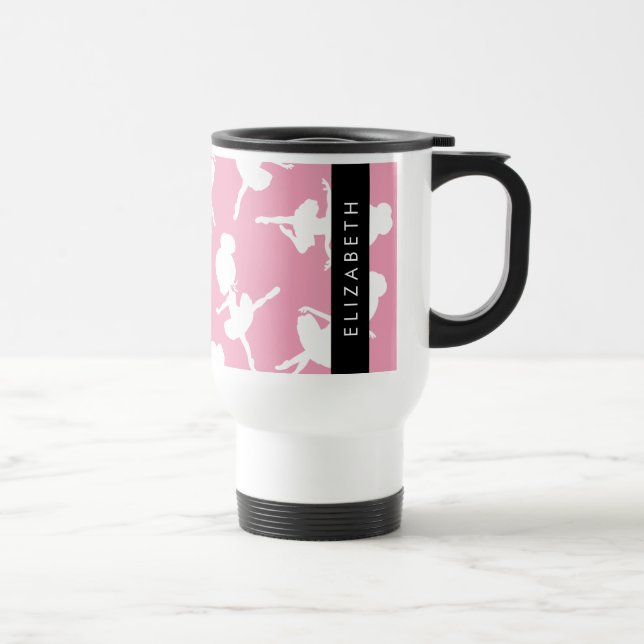 Mug De Voyage Ballerina Motif, Filles de ballet, Danse, Votre No (Droite)