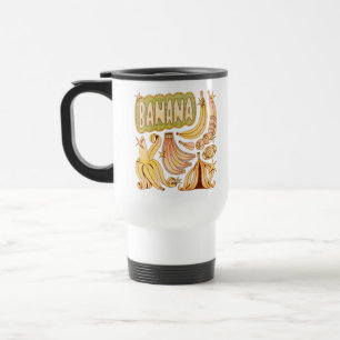 Mug De Voyage Banane / Illustration de banane