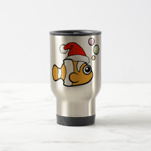 Mug De Voyage Bande dessinée Clownfish Père Noël