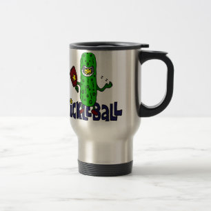 Mug De Voyage Bande dessinée drôle de monstre de Pickleball