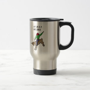 Mug De Voyage Bande dessinée drôle d'humour du travail de rodéo