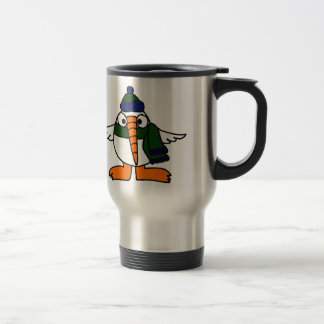 Mug De Voyage Bande dessinée mignonne d'oiseau de Snowbird