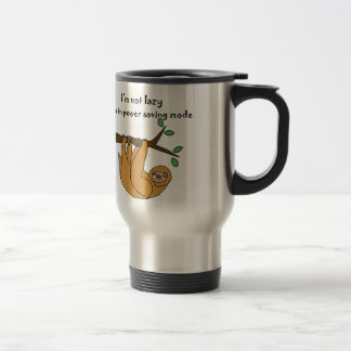 Mug De Voyage Bande dessinée paresseuse drôle de paresse