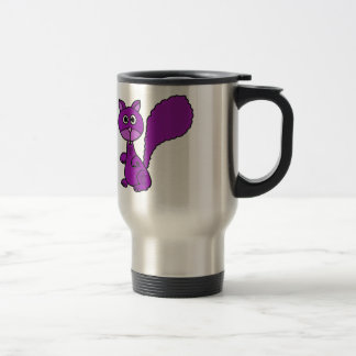 Mug De Voyage Bande dessinée pourpre drôle d'écureuil