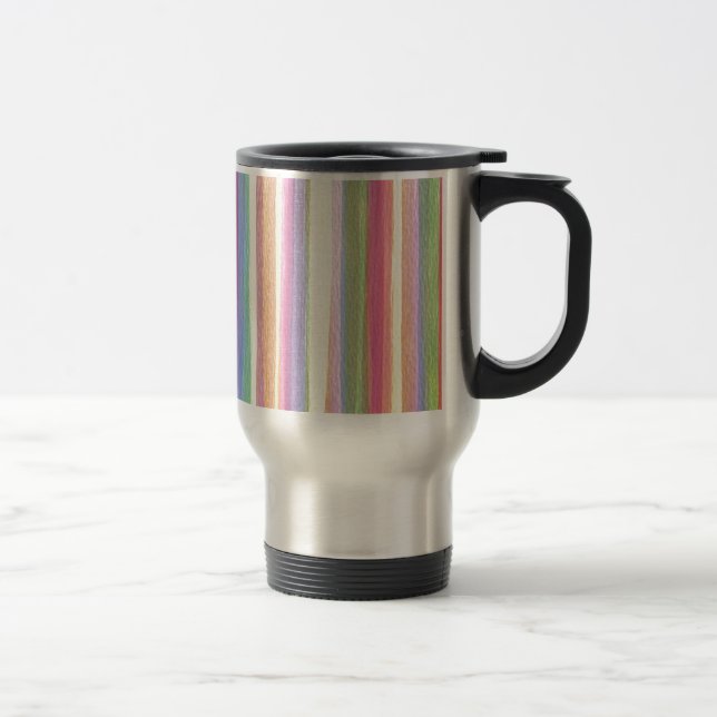 Mug De Voyage Bandes aquarelles (Droit)