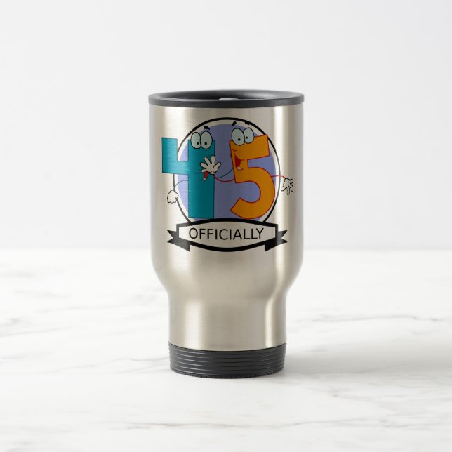 Mug De Voyage Bannière d'anniversaire officielle 45 (Centre)