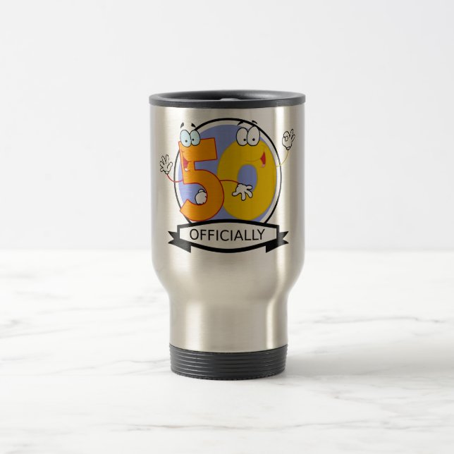 Mug De Voyage Bannière officielle 50 Anniversaire (Centre)