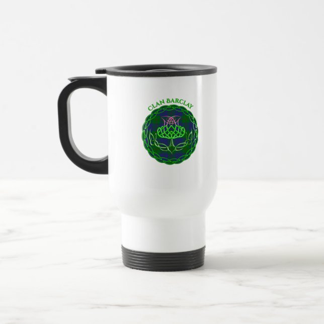 Mug De Voyage Barclay Tartan Écossais Thistle Celtique (Gauche)