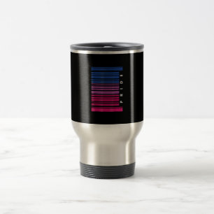 Mug De Voyage Barcode Bisexual Pride LGBT Lesbian Gay Flag Cadea