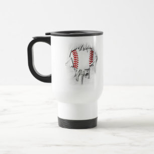 Mug De Voyage Baseball déchiré