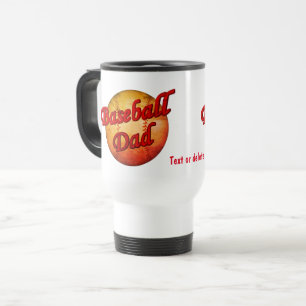 Mug De Voyage Baseball Papa mignon Personnalisé